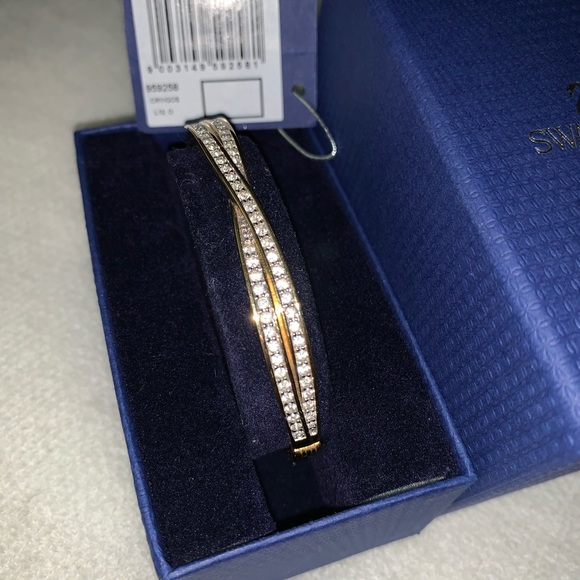 Swarovski Gold Twist Bracelet - Picture 3 of 5